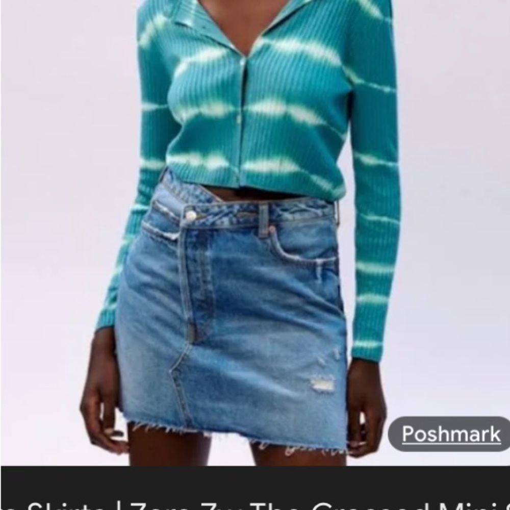 The crossed fly mini skirt XL - Picture 11 of 11